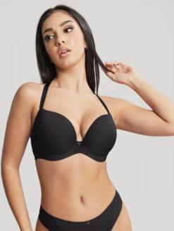 Cleo Faith Plunge Bra -PRIMADONNA Shop 10666FaithPlungeBraBlackFront2