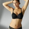 Simone Perele Reve Spacer Plunge Bra -PRIMADONNA Shop 12Z316SpacerPlungeBraBlackFrontLifestyleEdited