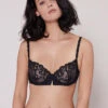Simone Perele Saga Half Cup Bra -PRIMADONNA Shop 15C330SagaHalfCupBraBlackFront2
