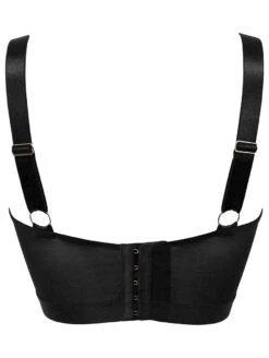 Pour Moi India Embroidery Underwire Bustier -PRIMADONNA Shop 20339PourMoiIndiaUWBustierBlackCosmeticBackEditedCutOut