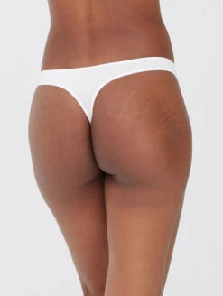 Skarlett Blue Entice Thong -PRIMADONNA Shop 371143EnticeLaceThongNylonWhiteBackEdited