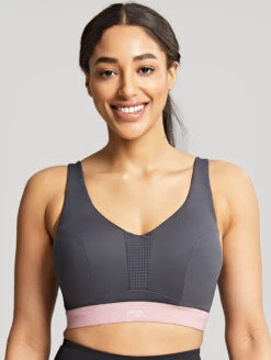 Panache Ultra Perform Wired Sports Bra -PRIMADONNA Shop 5022UltraPerformSportsBraCharcoalFrontEdited