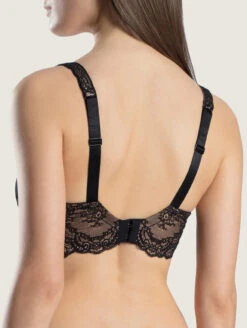 Aubade Danse Des Sens Full Bust Half Cup Bra -PRIMADONNA Shop AubadeDanseDesSensFullBustHalfCupBraOG14 02BlackBack