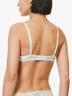 Chantelle Day To Night Half Cup Bra -PRIMADONNA Shop ChantelleDayToNightHalfCupBra15F5GreenLilyBack