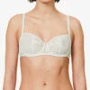 Chantelle Day To Night Half Cup Bra -PRIMADONNA Shop ChantelleDayToNightHalfCupBra15F5GreenLilyFront