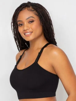 Curvy Couture Smooth Longline -PRIMADONNA Shop CurvyCoutureSmoothLonglineBra1332BlackSide2