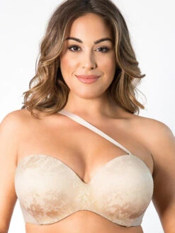 Curvy Couture Strapless Bra 19 Curvy Couture Strapless Bra -PRIMADONNA Shop CurvyCoutureStraplessBraBombshell1211FrontStrapAlt3