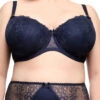 Dita Von Teese Fiamma Full Figure Bra -PRIMADONNA Shop DVTFiammaFullFigureBraNavyD99021Front