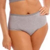 Elomi Downtime Boyshort -PRIMADONNA Shop EL301417DowntimeBraletteEL301480ShortGreyMarlFrontCloseup