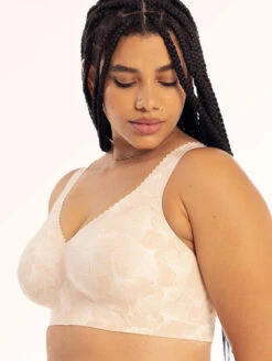 Evelyn & Bobbie The Evelyn Bra -PRIMADONNA Shop EvelynandBobbieTheEvelynChampagneGinkgoSide