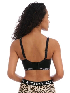Freya Dynamic Sports Bra -PRIMADONNA Shop FreyaDynamicSportsBraPureLeoBlackAC4014Back