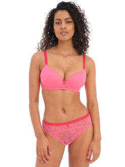 Freya Offbeat Plunge Moulded Bra -PRIMADONNA Shop FreyaOffbeatMouldedPlungePinkAA5450FullSet