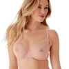 Gossard Glossies Lotus Sheer Bra -PRIMADONNA Shop GossardGlossiesLotusSheerMouldedBra19001CafeCremeFront