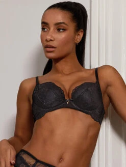 Gossard Superboost Lace Plunge Bra -PRIMADONNA Shop GossardSuperboostLacePlungeBraBlack7711Fashion