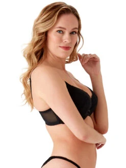 Gossard Superboost Lace Plunge Bra -PRIMADONNA Shop GossardSuperboostLacePlungeBraBlack7711Side