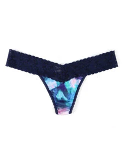 Hanky Panky Low Rise Cotton Thong -PRIMADONNA Shop HankyPankyLowRiseThong9GG1584NavyMultiFantasyNavy