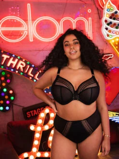 Elomi Matilda Plunge Bra -PRIMADONNA Shop MatildaBlackStarEL890BraEL8906BriefEditedFashion