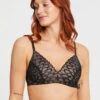 Montelle Lacy Essentials Wire Free Bra -PRIMADONNA Shop MontelleLacyEssentialsWireFreeBraBlack9303Front