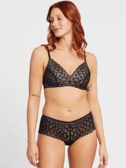 Montelle Lacy Essentials Wire Free Bra -PRIMADONNA Shop MontelleLacyEssentialsWireFreeBraBlack9303Set