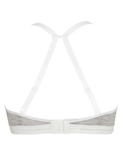 Royce Posie Wirefree T-Shirt Bra -PRIMADONNA Shop RoycePosieWireFreeBraGreyWhite8019BackRacer