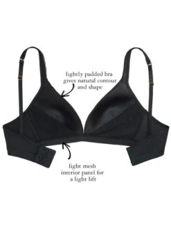 The Little Bra Company Erika Non Wire Plunge Bra -PRIMADONNA Shop TheLittleBraCompanyErikaSmoothBlackY001SInfo