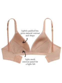 The Little Bra Company Erika Non Wire Plunge Bra -PRIMADONNA Shop TheLittleBraCompanyErikaSmoothWarmTaupeY001SInfo