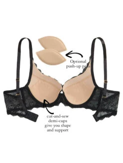 The Little Bra Company Naomi Demi Bra -PRIMADONNA Shop TheLittleBraCompanyNaomiDemiBraBlackY008Info