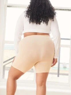 Thigh Society Regular Rise 7" Cooling Short 12 Thigh Society Regular Rise 7" Cooling Short -PRIMADONNA Shop ThighSocietyCoolingShorts7InchBeigeTHCO RBack