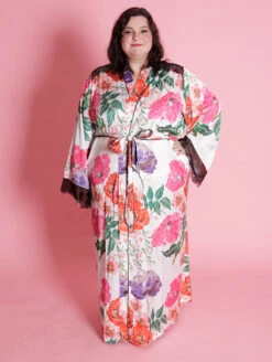 Kilo Brava The Satin Maxi Robe 7 Kilo Brava The Satin Maxi Robe -PRIMADONNA Shop 17015TheSatinMaxiRobeFloralPrintFrontEdit2