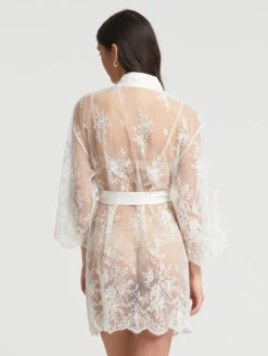 Rya Collection Darling Short Robe -PRIMADONNA Shop 197 X RyaCollectionDarlingShortRobeIvoryBackEdited