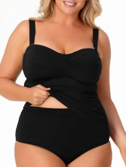 Anne Cole Twist Front Bandeaukini Swim Top 10 Anne Cole Twist Front Bandeaukini Swim Top -PRIMADONNA Shop 21PT25001PlusBlackside 44f5109f d1eb 44fd 8363 955bd3020480