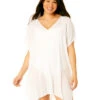 Anne Cole Easy Tunic Cover Up -PRIMADONNA Shop 23MC54101EasyTunicWhiteFrontEdit