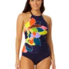 Anne Cole High Neck Tankini -PRIMADONNA Shop 23MT20650HighNeckTankiniPetalPartyFrontEdit