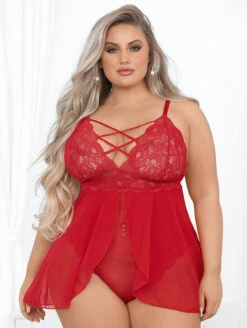 Escante Lattice Front Teddy -PRIMADONNA Shop 30442front