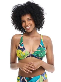 Body Glove Manoa Falls Freya Fixed Triangle Bikini Top -PRIMADONNA Shop 39 587207FreyaFixedTriangleBikiniTopNightfallFrontEdited