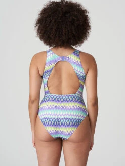 PrimaDonna Holiday Plunge Lace Up One Piece Swimsuit 13 PrimaDonna Holiday Plunge Lace Up One Piece Swimsuit -PRIMADONNA Shop 4007145HolidaySpecialSwimsuitMezcalitaBlueBack