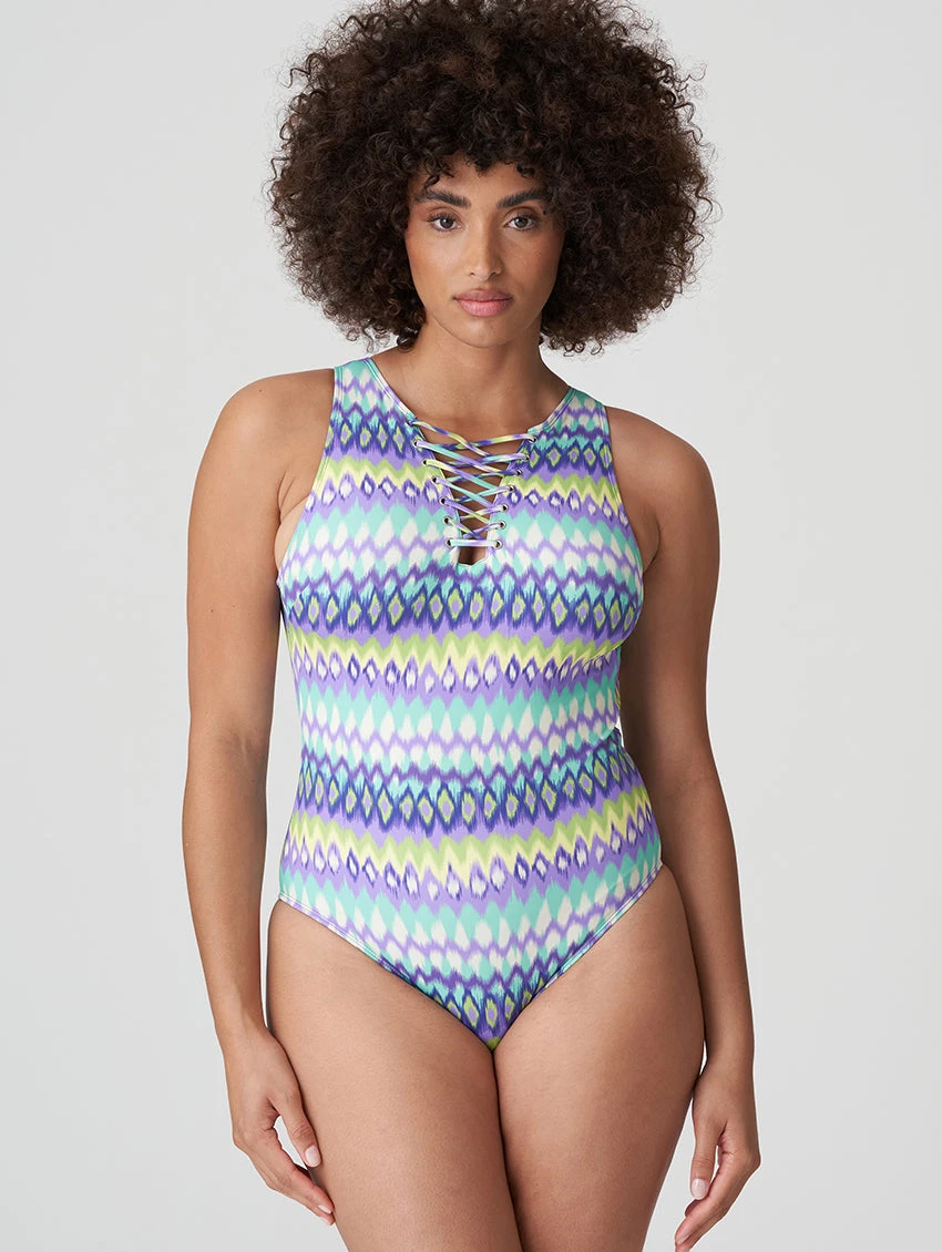 PrimaDonna Holiday Plunge Lace Up One Piece Swimsuit 6 PrimaDonna Holiday Plunge Lace Up One Piece Swimsuit - Image 4