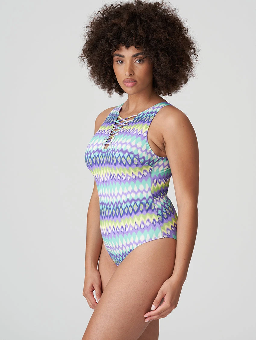 PrimaDonna Holiday Plunge Lace Up One Piece Swimsuit 7 PrimaDonna Holiday Plunge Lace Up One Piece Swimsuit - Image 5