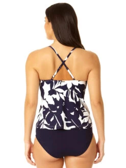 Anne Cole Easy Triangle Tankini Top 7 Anne Cole Easy Triangle Tankini Top -PRIMADONNA Shop AnneColeEasyTriangleTankiniTop23MT22418CoastalPalmBack