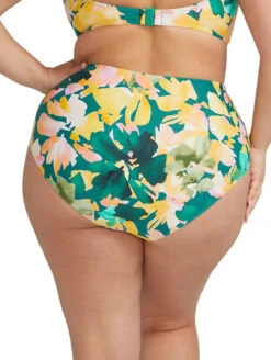 Artesands Botticelli Hi-Waist Swim Bottom 7 Artesands Botticelli Hi-Waist Swim Bottom -PRIMADONNA Shop ArteSandsBotticelliHighWaistSwimBottomAT4705NAGreenFloralBack