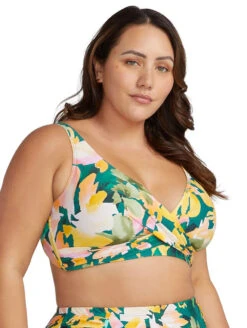 Artesands Delacroix Bikini Top 8 Artesands Delacroix Bikini Top -PRIMADONNA Shop ArteSandsDelacrooixBikiniTopAT3711NAGreenFloralSide