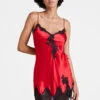 Aubade Toi Mon Amour Silk Chemise -PRIMADONNA Shop AubadeToiMonAmourSilkNightieChemiseQS40RougePassionFront
