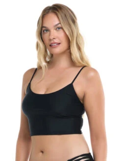 Body Glove Norah Crop Swim Top -PRIMADONNA Shop BodyGloveNorahSwimCropTop39 506167BlackSide