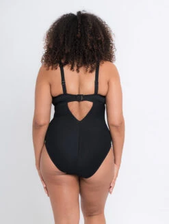 Curvy Kate Twist And Shout Non Wire One Piece Swimsuit -PRIMADONNA Shop CS024606NonWireOnePieceSwimsuitBlackBackEdited