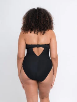 Curvy Kate Twist And Shout Non Wire One Piece Swimsuit -PRIMADONNA Shop CS024606NonWireOnePieceSwimsuitBlackBackHalterEdited