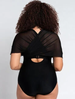 Curvy Kate Wrapsody One Piece Bandeau Swimsuit -PRIMADONNA Shop CurvyKateWrapsodySwimSuitBlackCS005600BackAlt