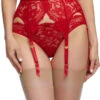 Dita Von Teese Cora Garter Belt -PRIMADONNA Shop D46020SuspendersRedFront