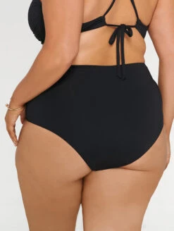 Everyday Sunday Hi-Waist Plus Swim Bottoms -PRIMADONNA Shop ESBL001BXBlackbottomBackEDITED