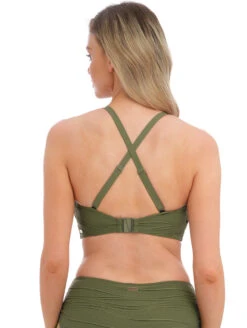 Fantasie Beach Waves Bandeau Bikini Top -PRIMADONNA Shop FantasieBeachWavesBandeauTopOliveFS502210BackAlt