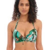 Freya Honolua Bay Halter Bikini Top -PRIMADONNA Shop FreyaHonoluaBayHalterBikiniTopGreenAS202611Front